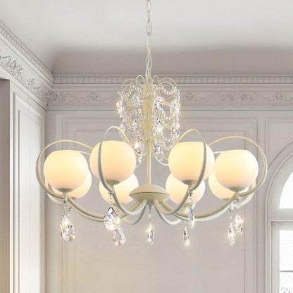 Doria Crystal Crown Chandelier