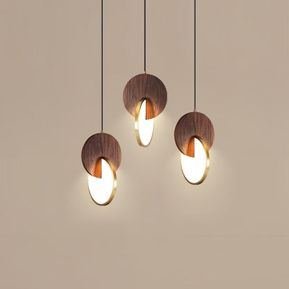 Double Disk Hanging light Pendant Lamp