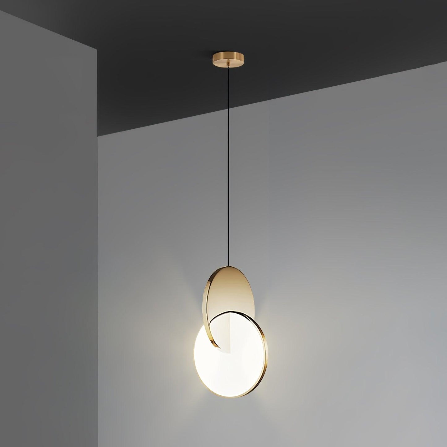 Double Disk Hanging light Pendant Lamp