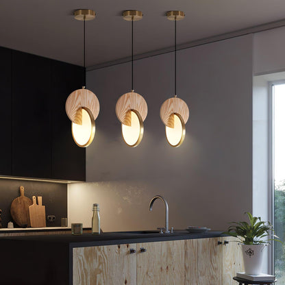 Double Disk Hanging light Pendant Lamp