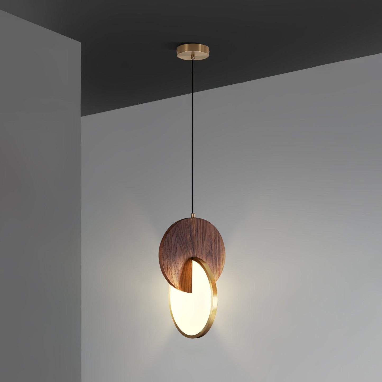 Double Disk Hanging light Pendant Lamp