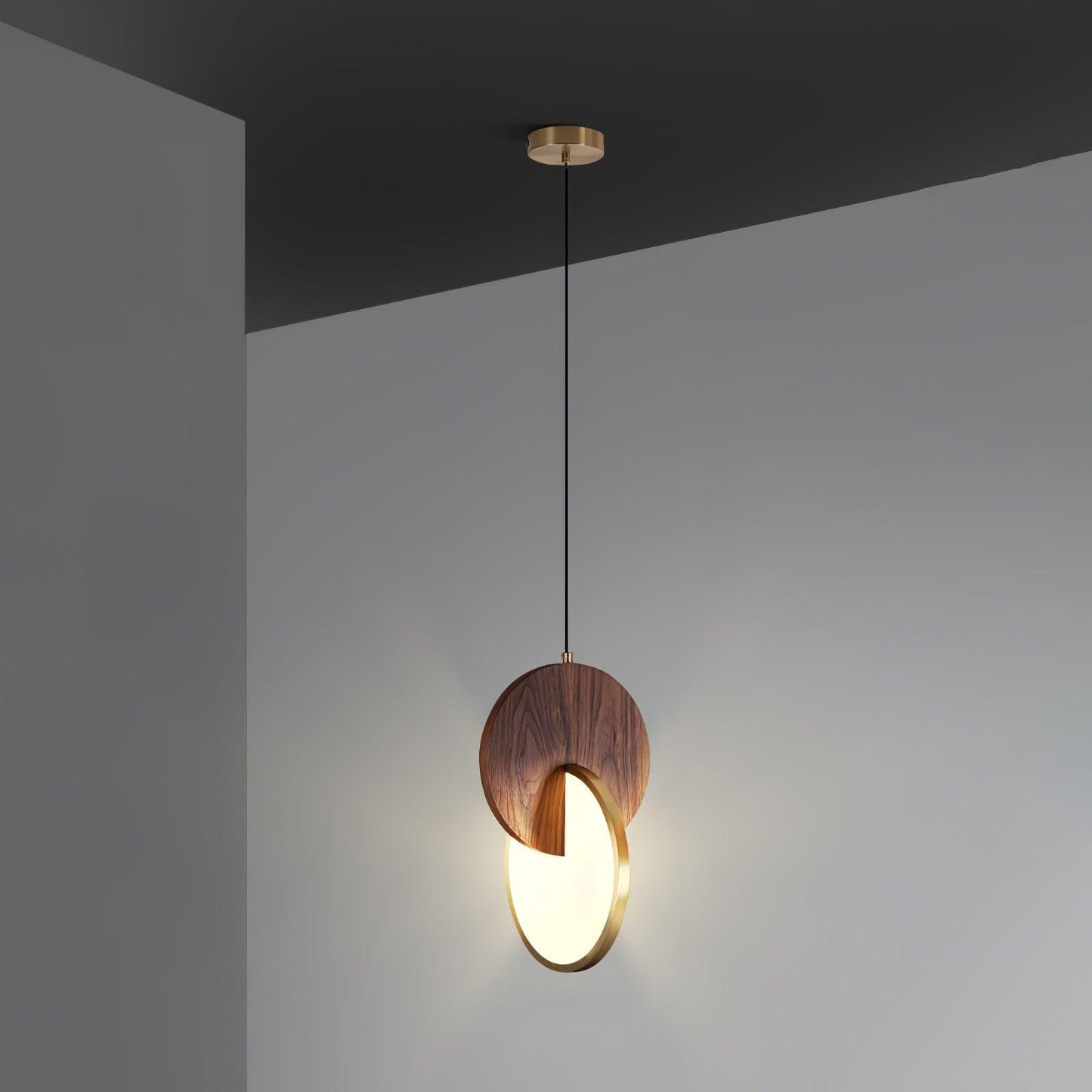 Double Disk Hanging light Pendant Lamp