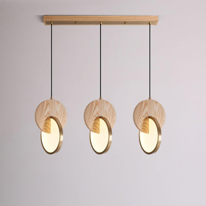 Double Disk Hanging light Pendant Lamp