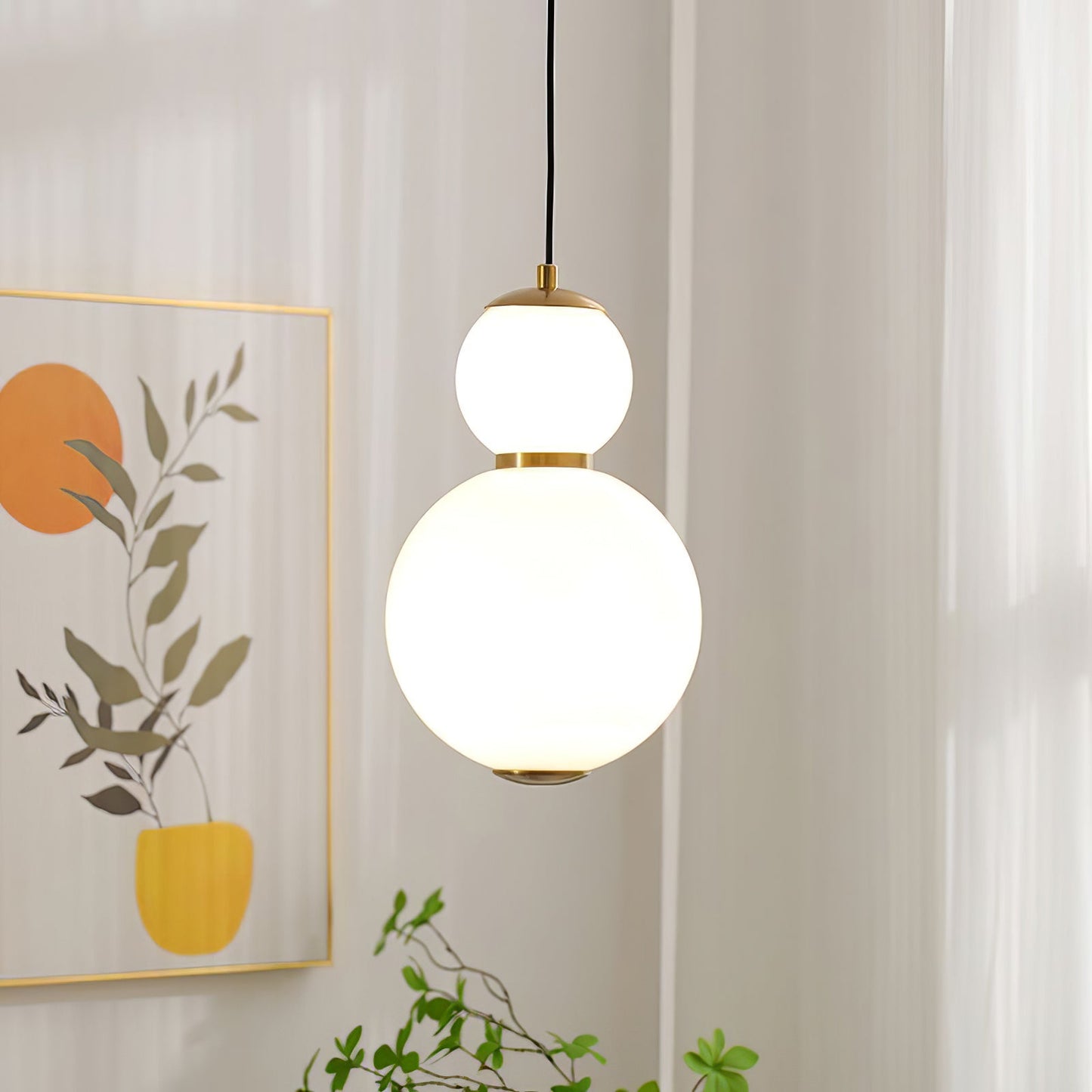 Double Globe Drop light Pendant Lamp