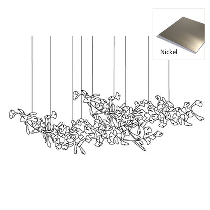 Double Layer Combination Gingko Electrolier Chandelier
