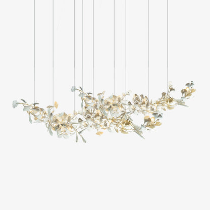 Double Layer Combination Gingko Electrolier Chandelier