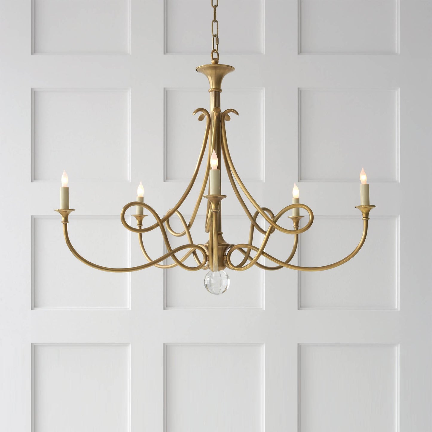 Double Twist Gasolier Chandelier