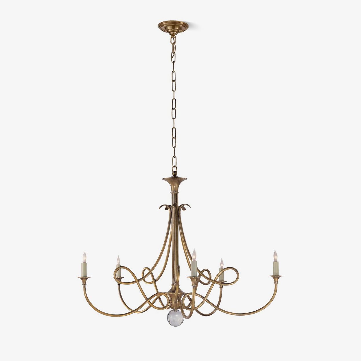 Double Twist Gasolier Chandelier