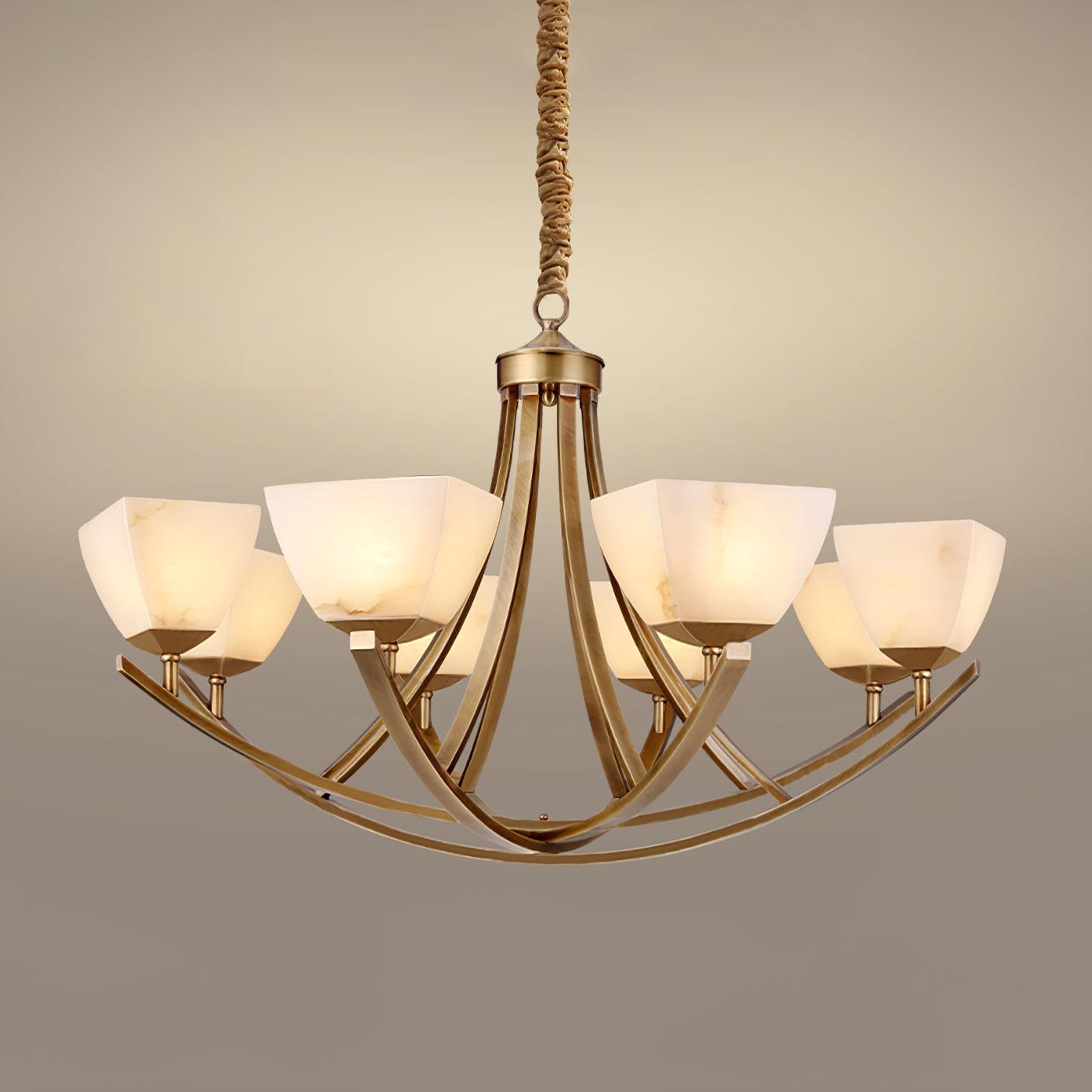 Dover Brass Ceiling fixture Chandelier