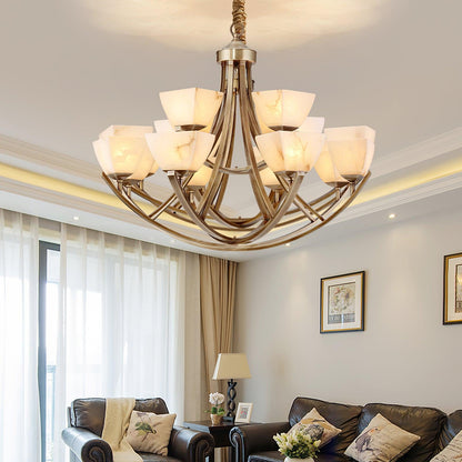 Dover Brass Ceiling fixture Chandelier