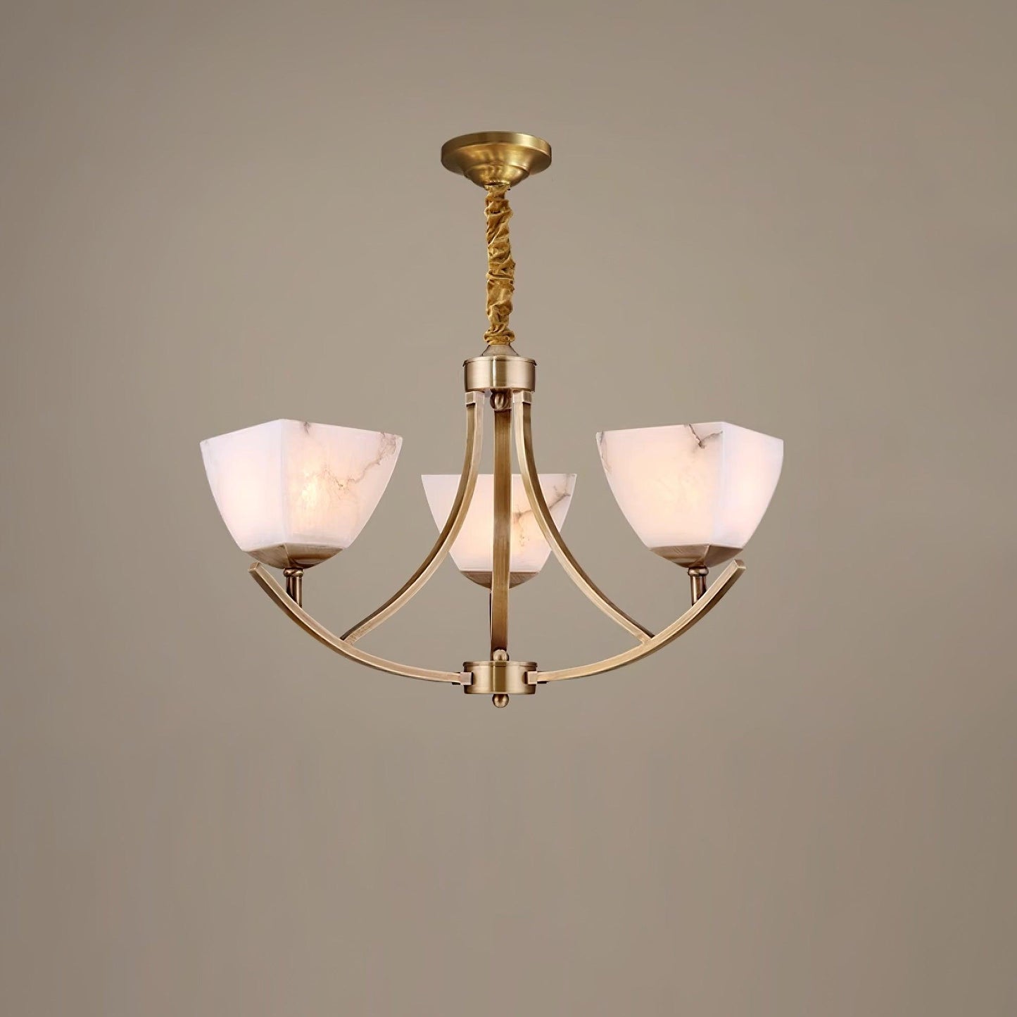 Dover Brass Ceiling fixture Chandelier