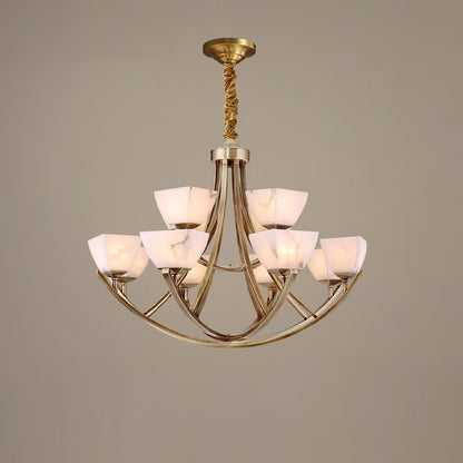 Dover Brass Ceiling fixture Chandelier