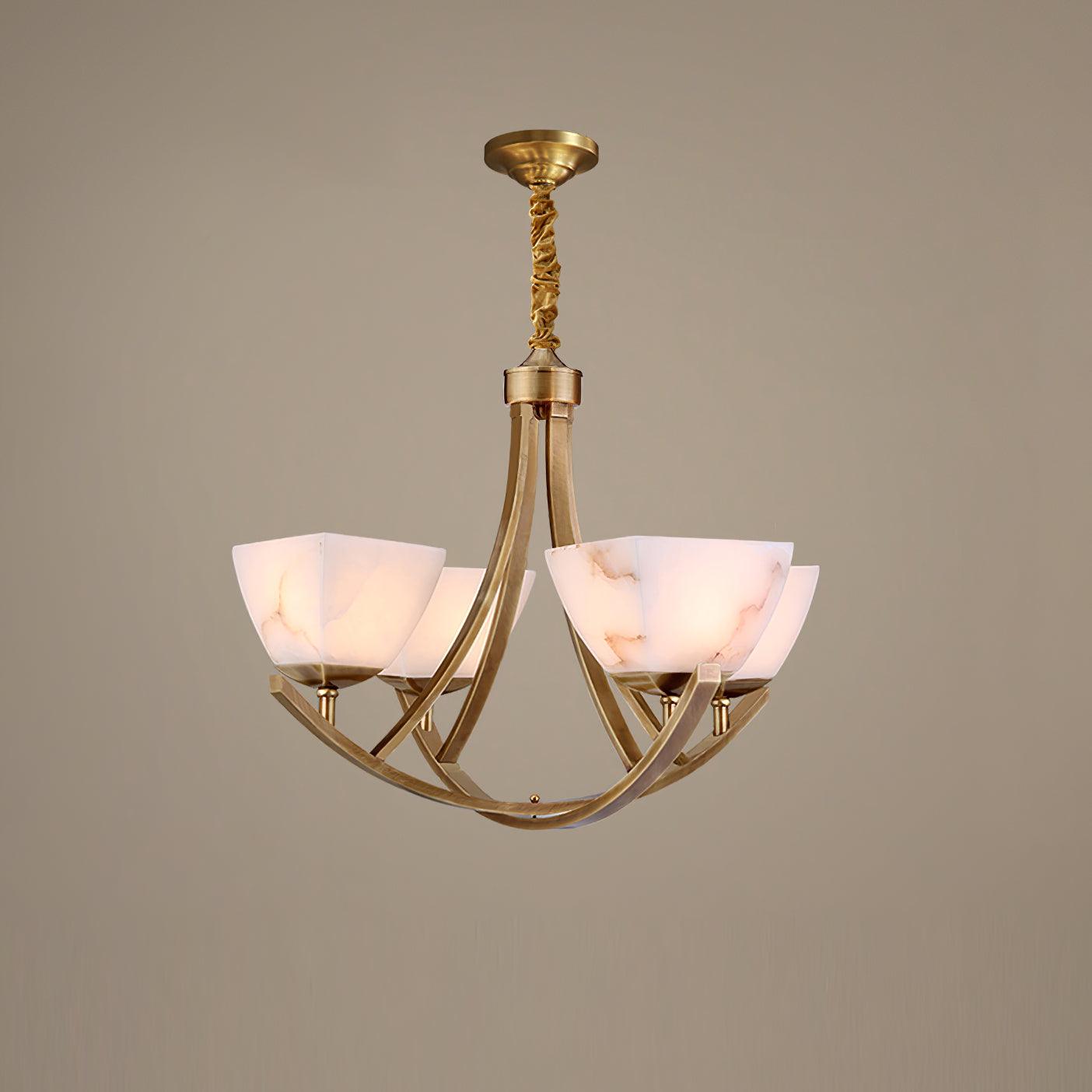 Dover Brass Ceiling fixture Chandelier