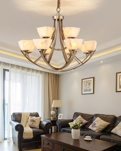 Dover Brass Ceiling fixture Chandelier