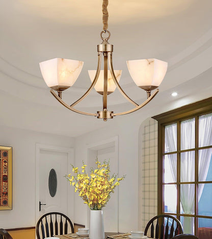 Dover Brass Ceiling fixture Chandelier