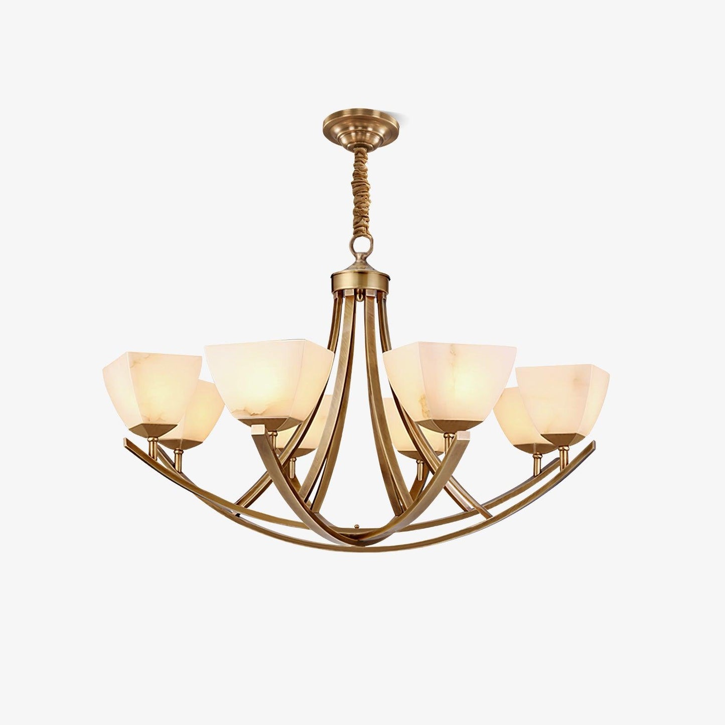 Dover Brass Ceiling fixture Chandelier