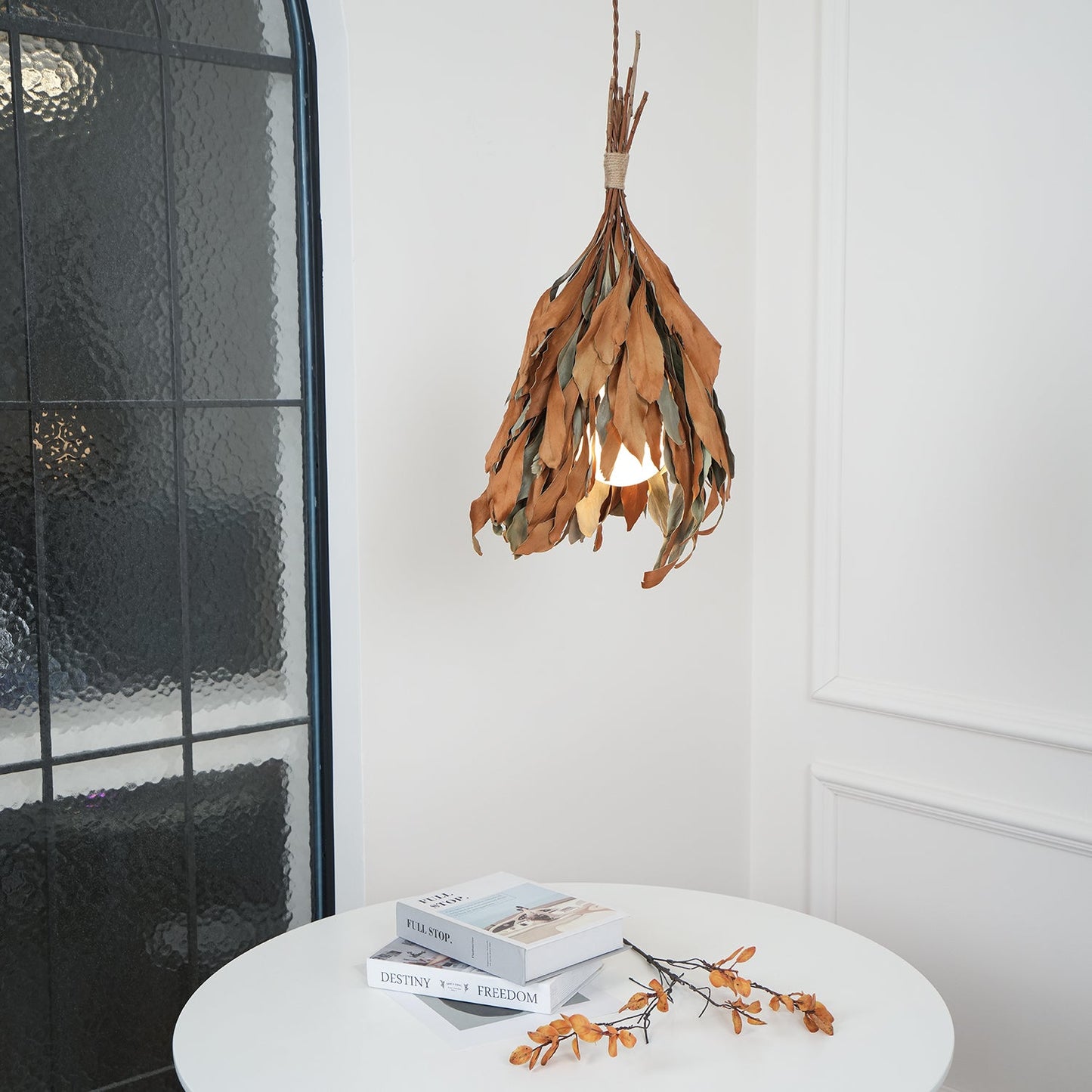 Dried Branch Leaf Houselight Pendant Lamp