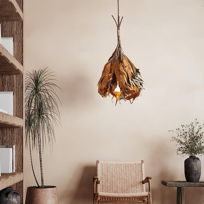 Dried Branch Leaf Houselight Pendant Lamp