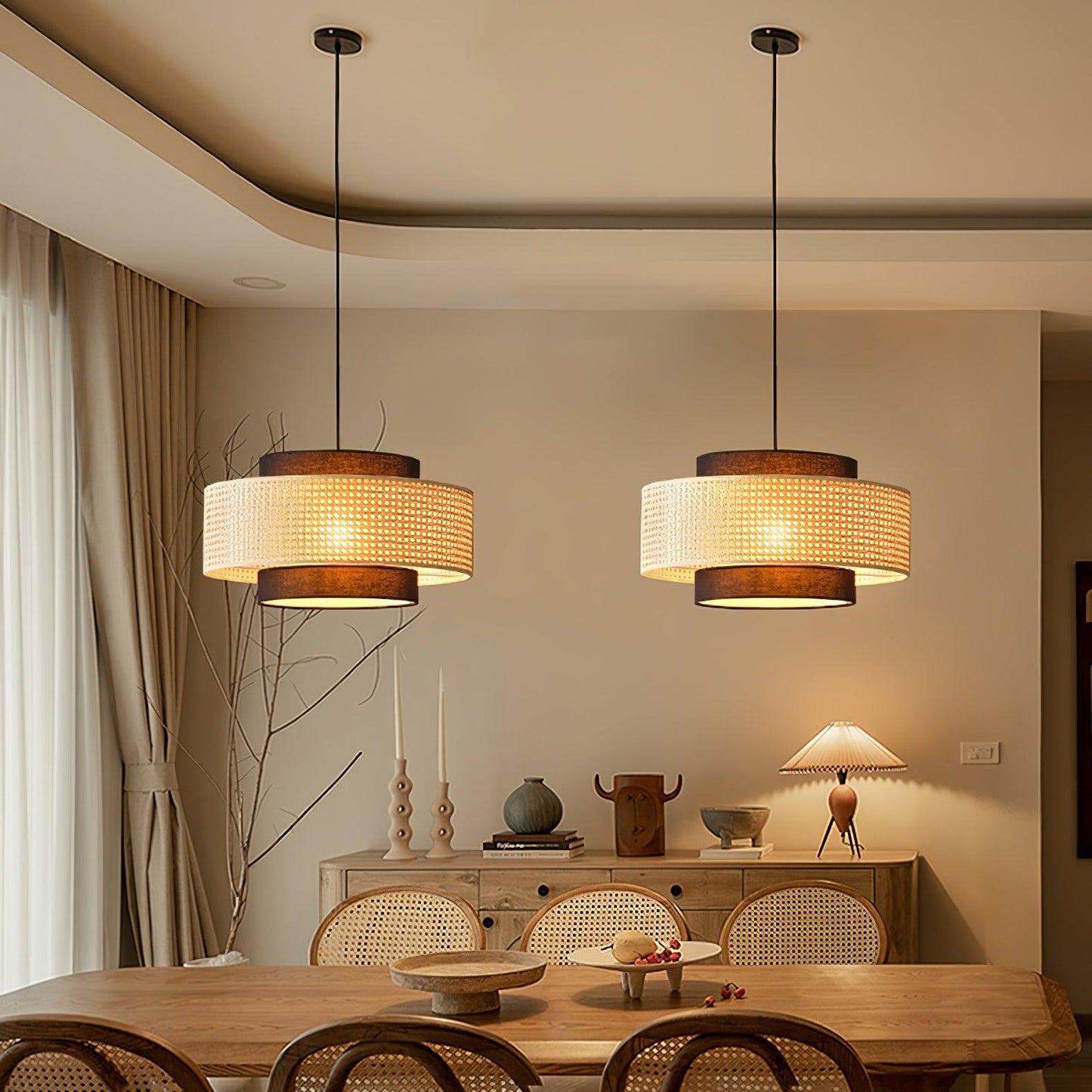 Drum Shade Hanging light Pendant Light