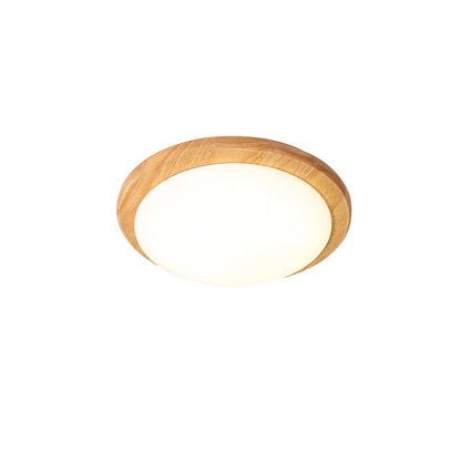 Drum Wood Flush mount light Ceiling Lamp