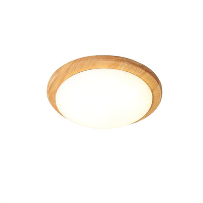 Drum Wood Flush mount light Ceiling Lamp