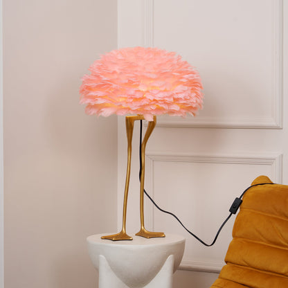 Duck Feet Feather Accent lamp Table Lamp