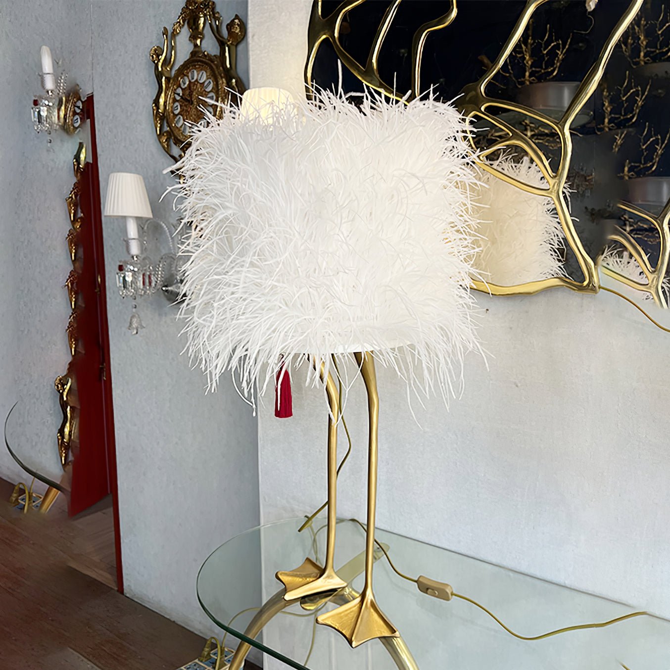 Duck Feet Feather Accent lamp Table Lamp