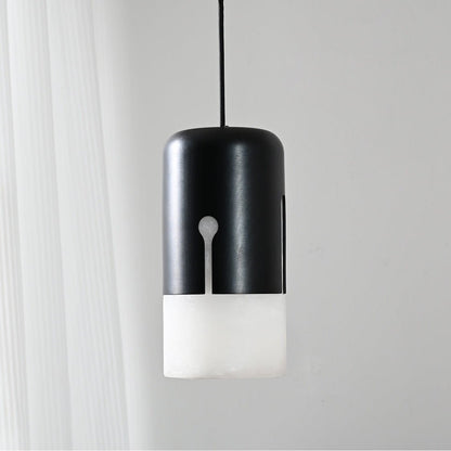 Duotone Capsule Alabaster Pendant Lamp