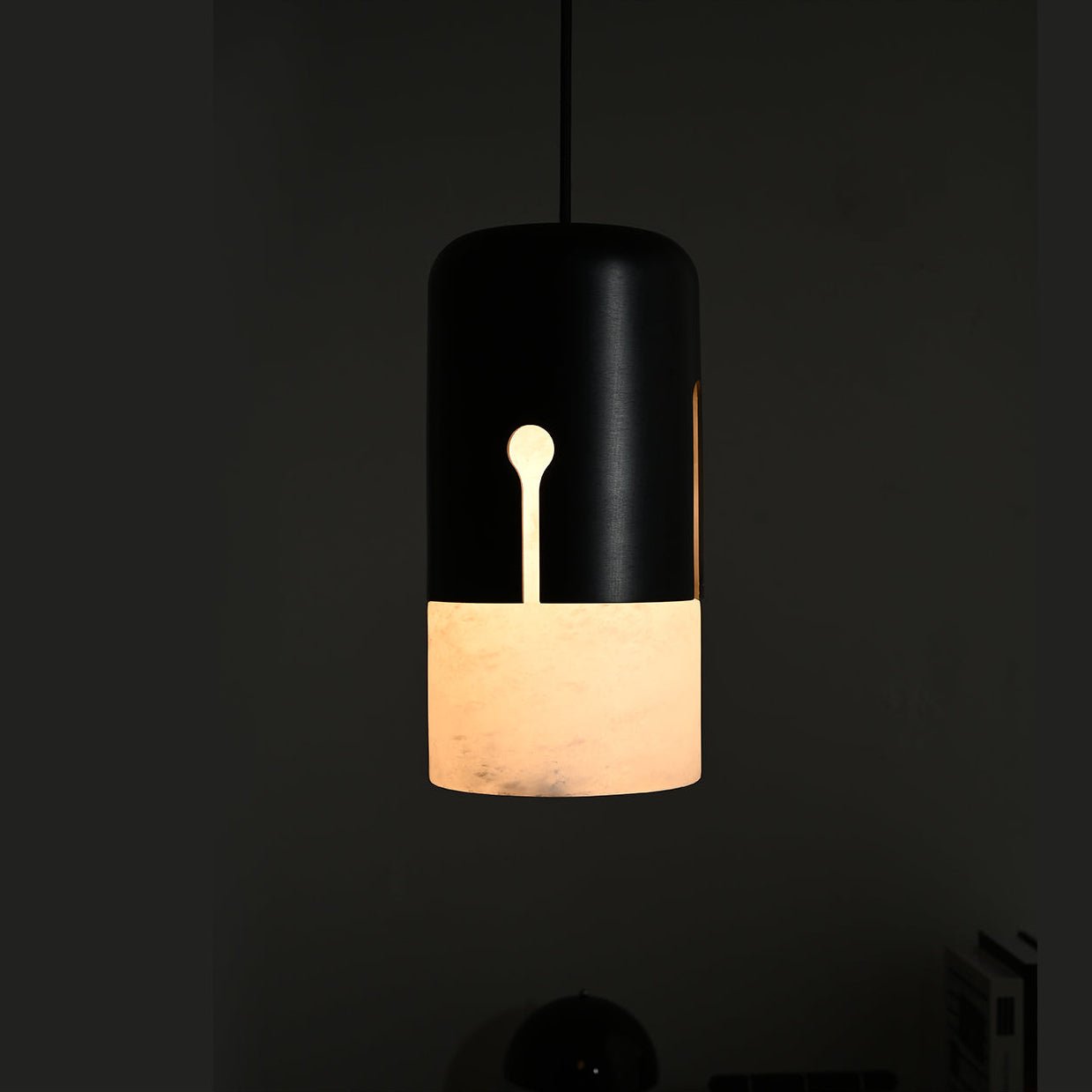 Duotone Capsule Alabaster Pendant Lamp