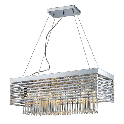 Elk Lighting Cortina 30 Inch 12 Light Linear Suspension Light Cp46282