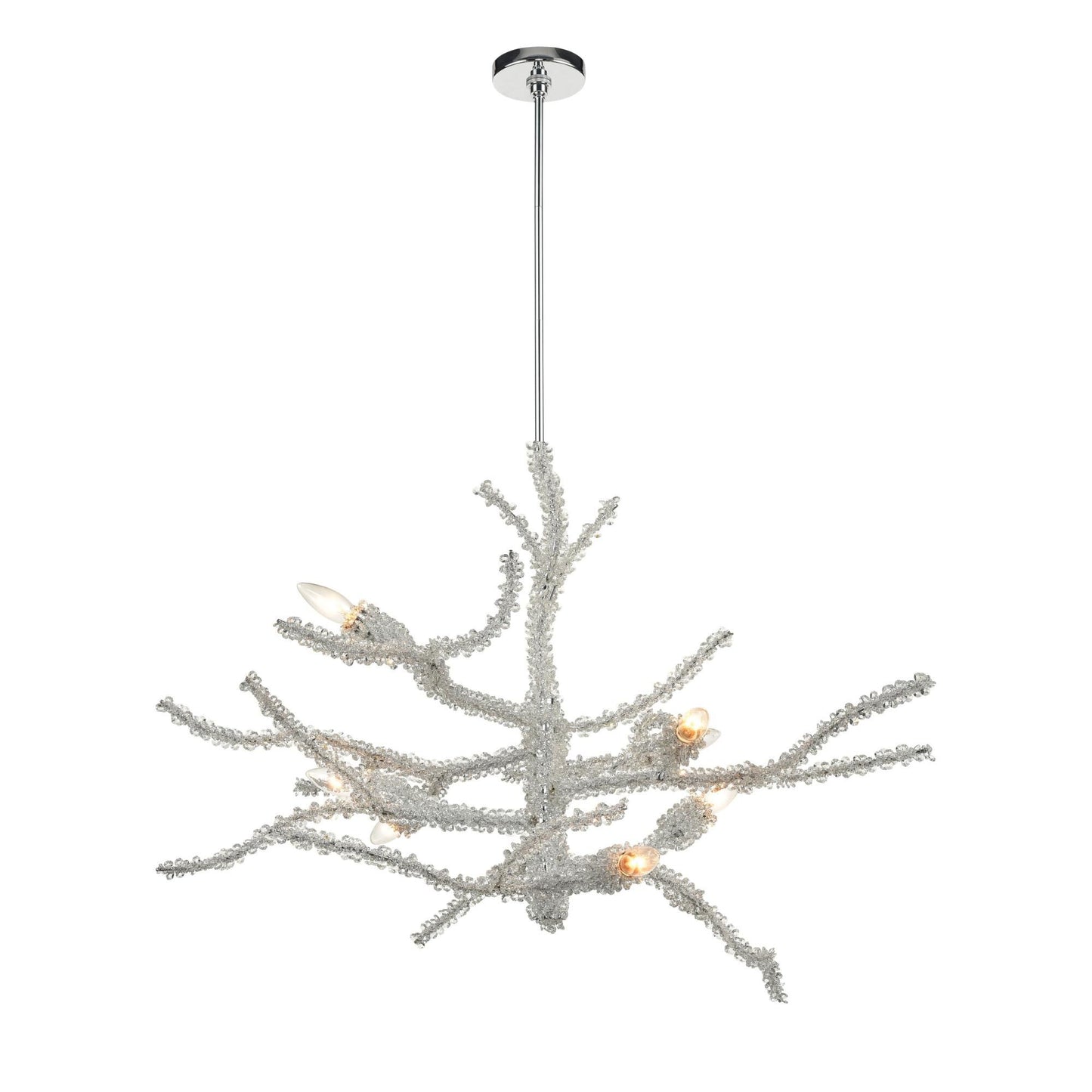 Elk Lighting Winters Spray 39 Inch 8 Light Chandelier Cp423383