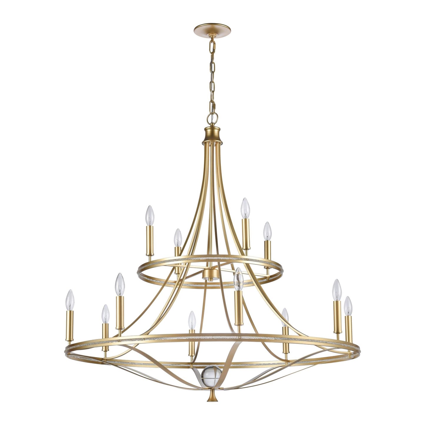 Elk Lighting Noura 40 Inch 12 Light Chandelier Cp779423