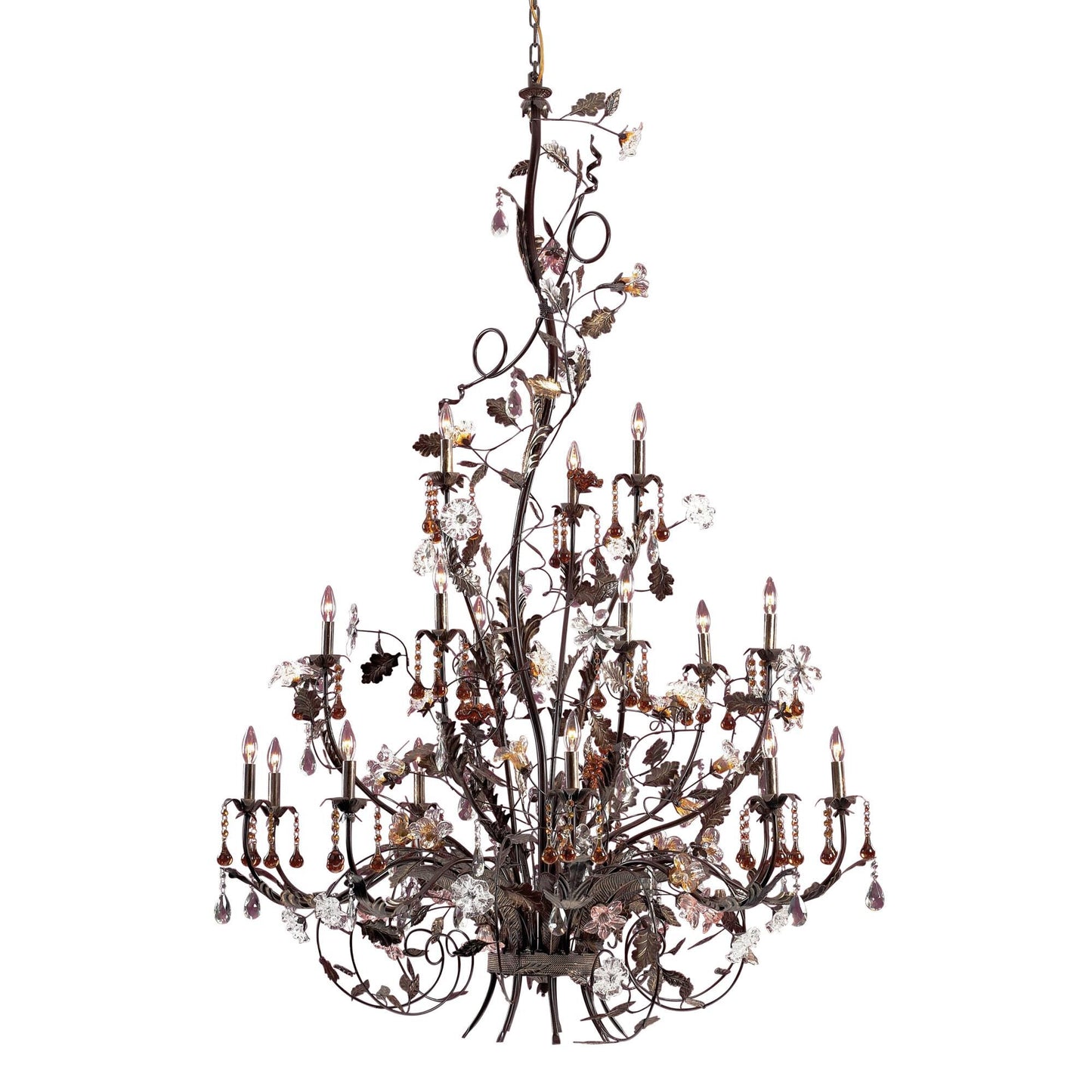 Elk Lighting Cristallo Fiore 56 Inch 18 Light Chandelier Cp107402