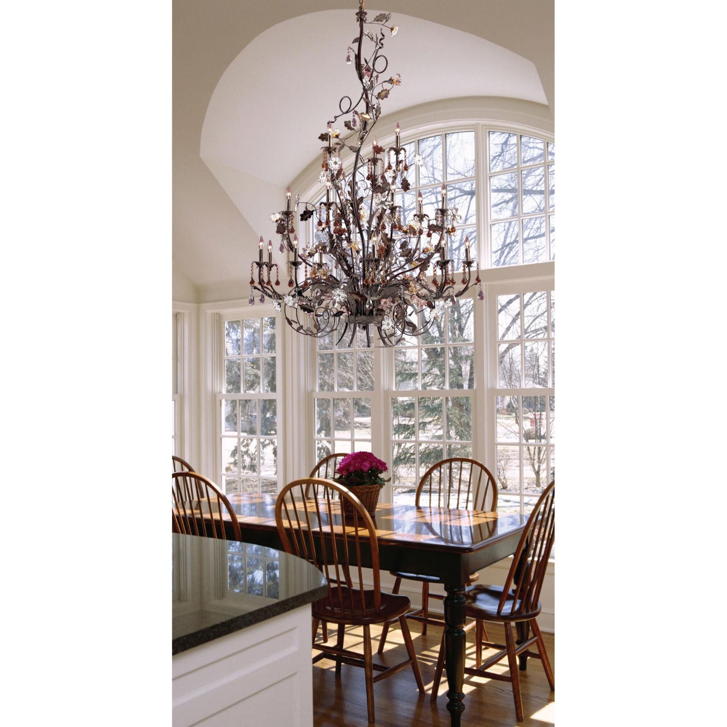 Elk Lighting Cristallo Fiore 56 Inch 18 Light Chandelier Cp107402