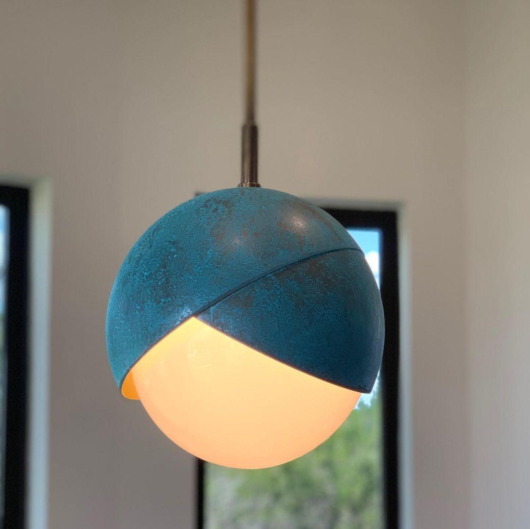 Blue Drop Pendant Light