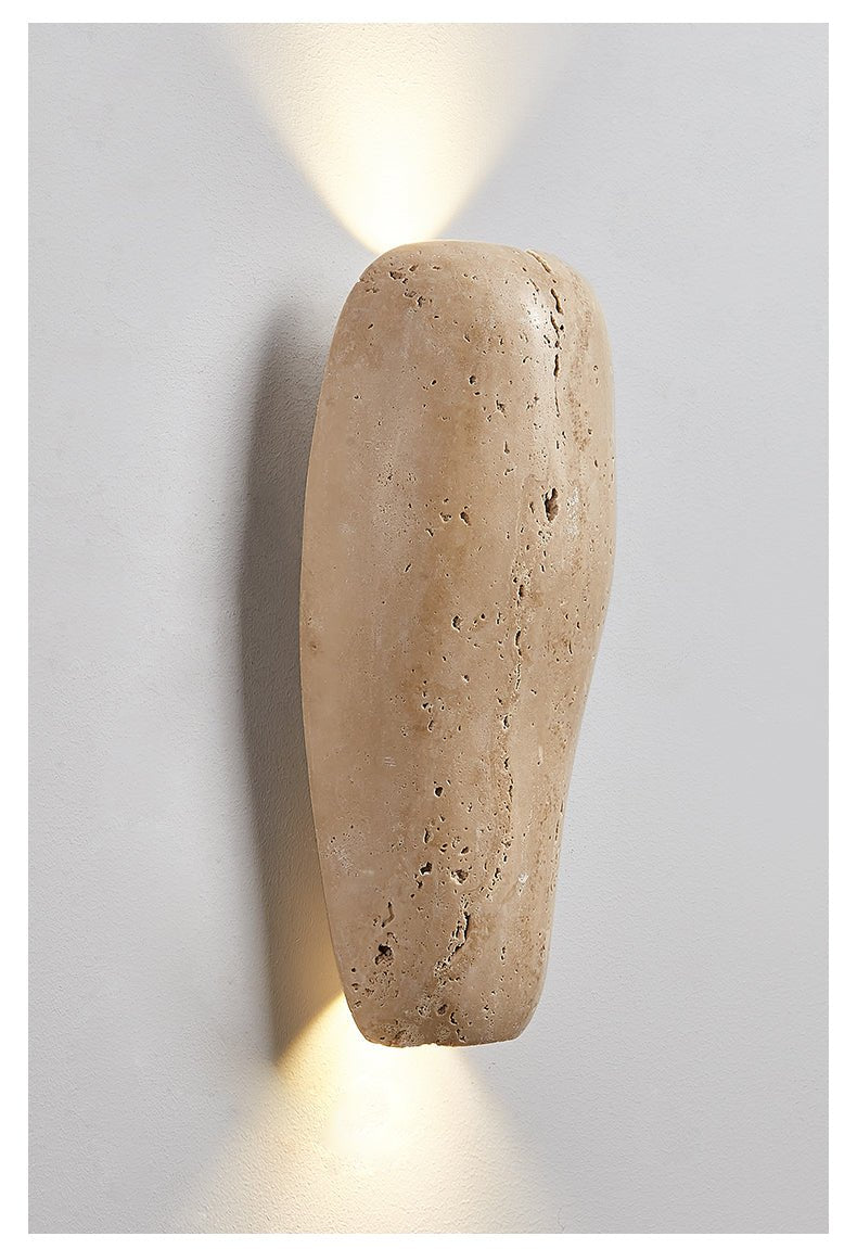 Earthy Stone Wall Sconce