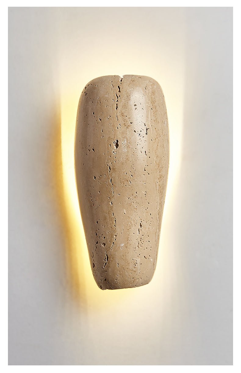Earthy Stone Wall Sconce
