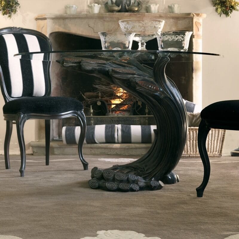 Ebony Italian Designer Chair