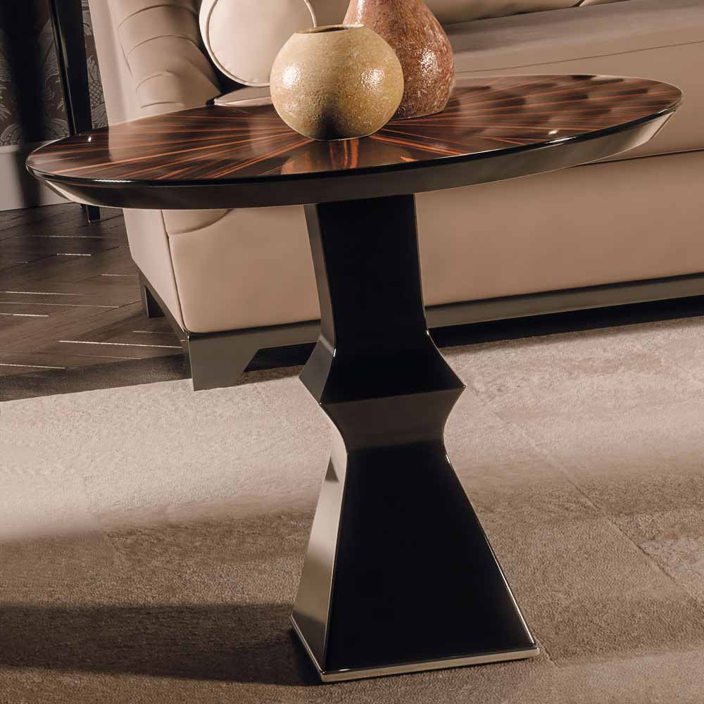 Ebony Veneer Italian Designer Lamp Table