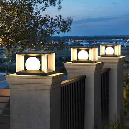 Eclipse Cube Architectural light Outdoor Post Light