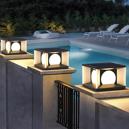 Eclipse Cube Architectural light Outdoor Post Light