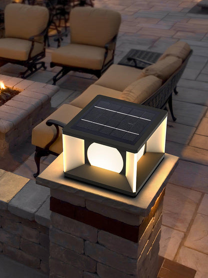 Eclipse Cube Architectural light Outdoor Post Light