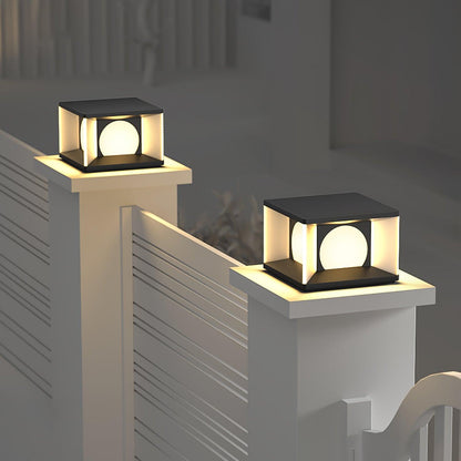 Eclipse Cube Architectural light Outdoor Post Light