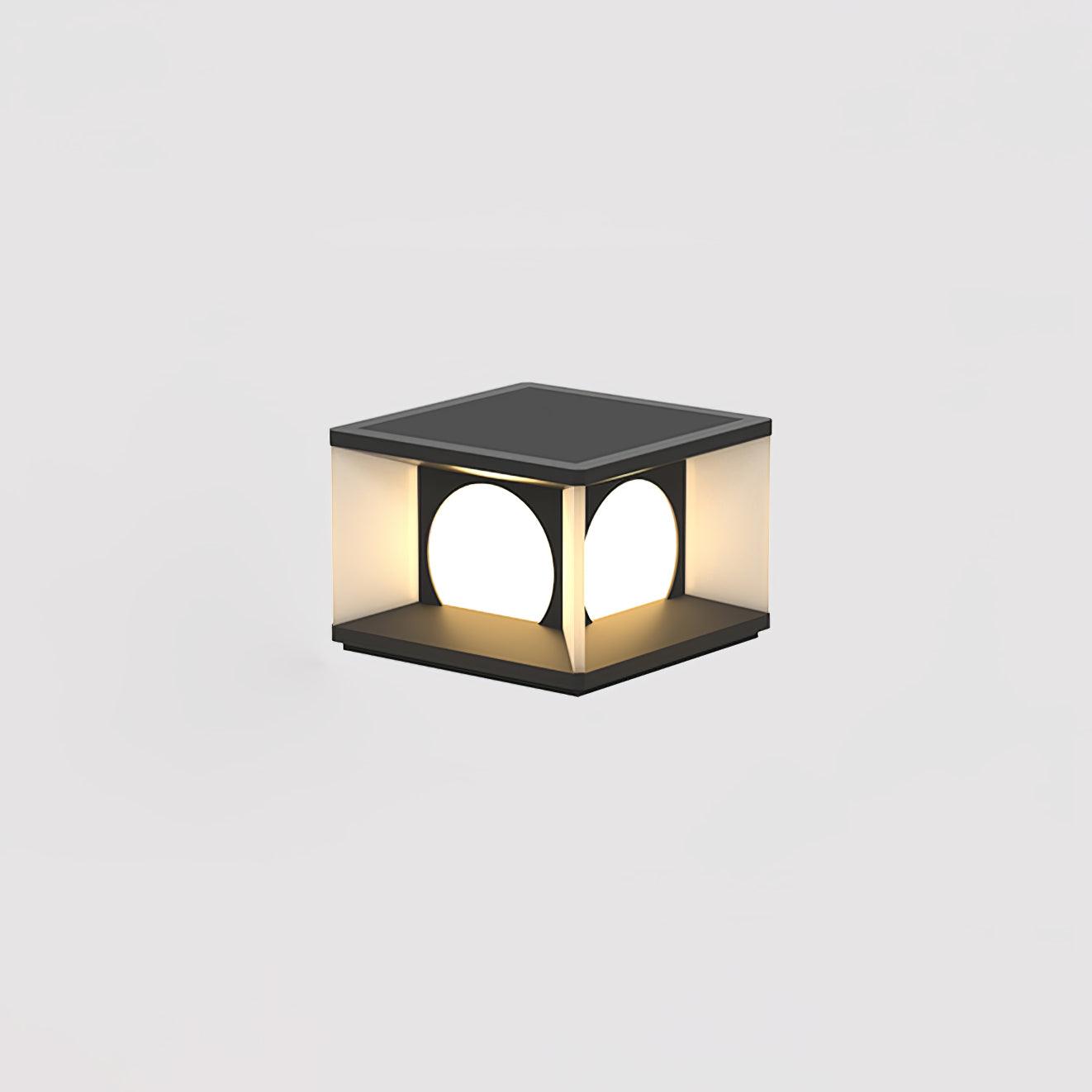 Eclipse Cube Architectural light Outdoor Post Light