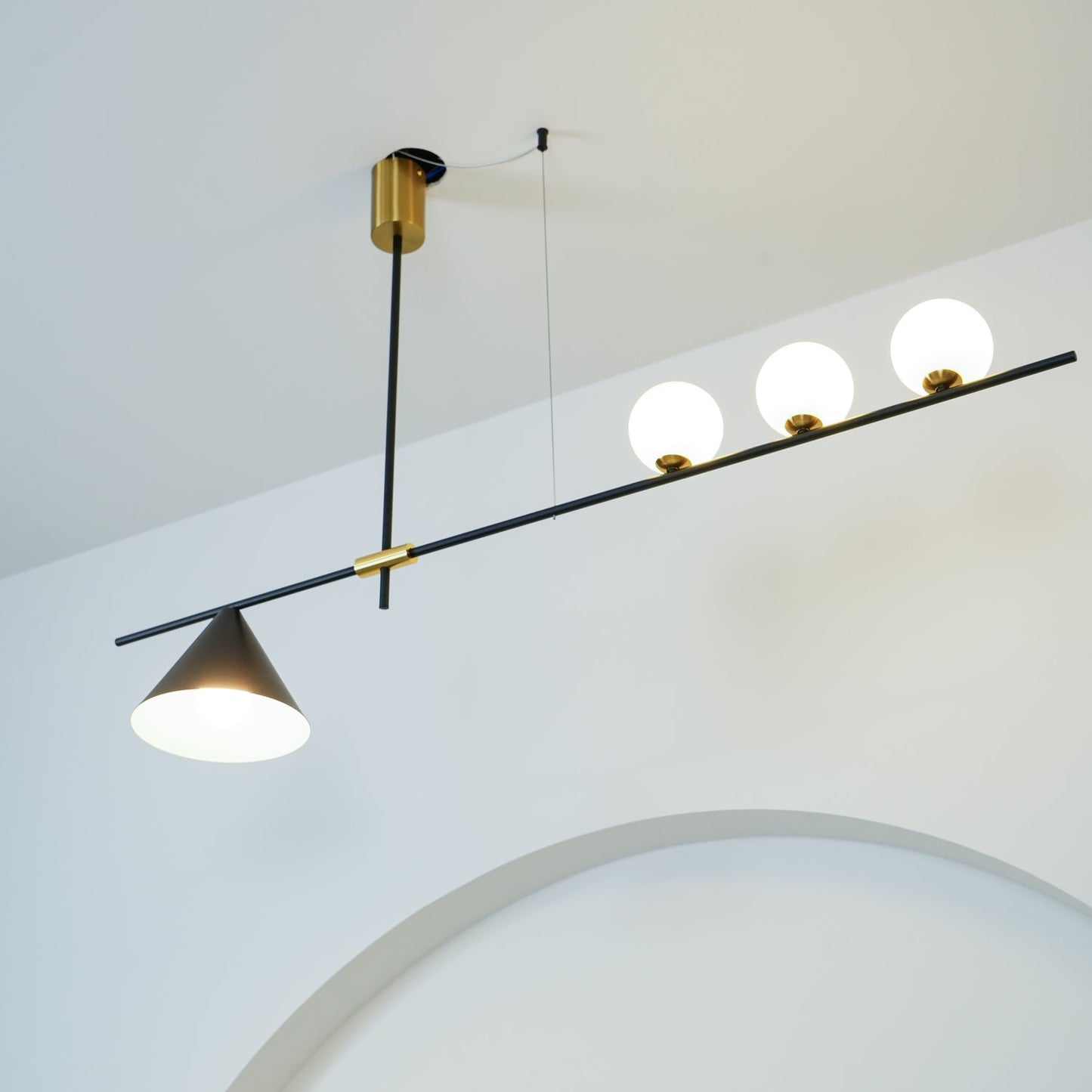 Eclipse Linear Candelabrum Suspension Light