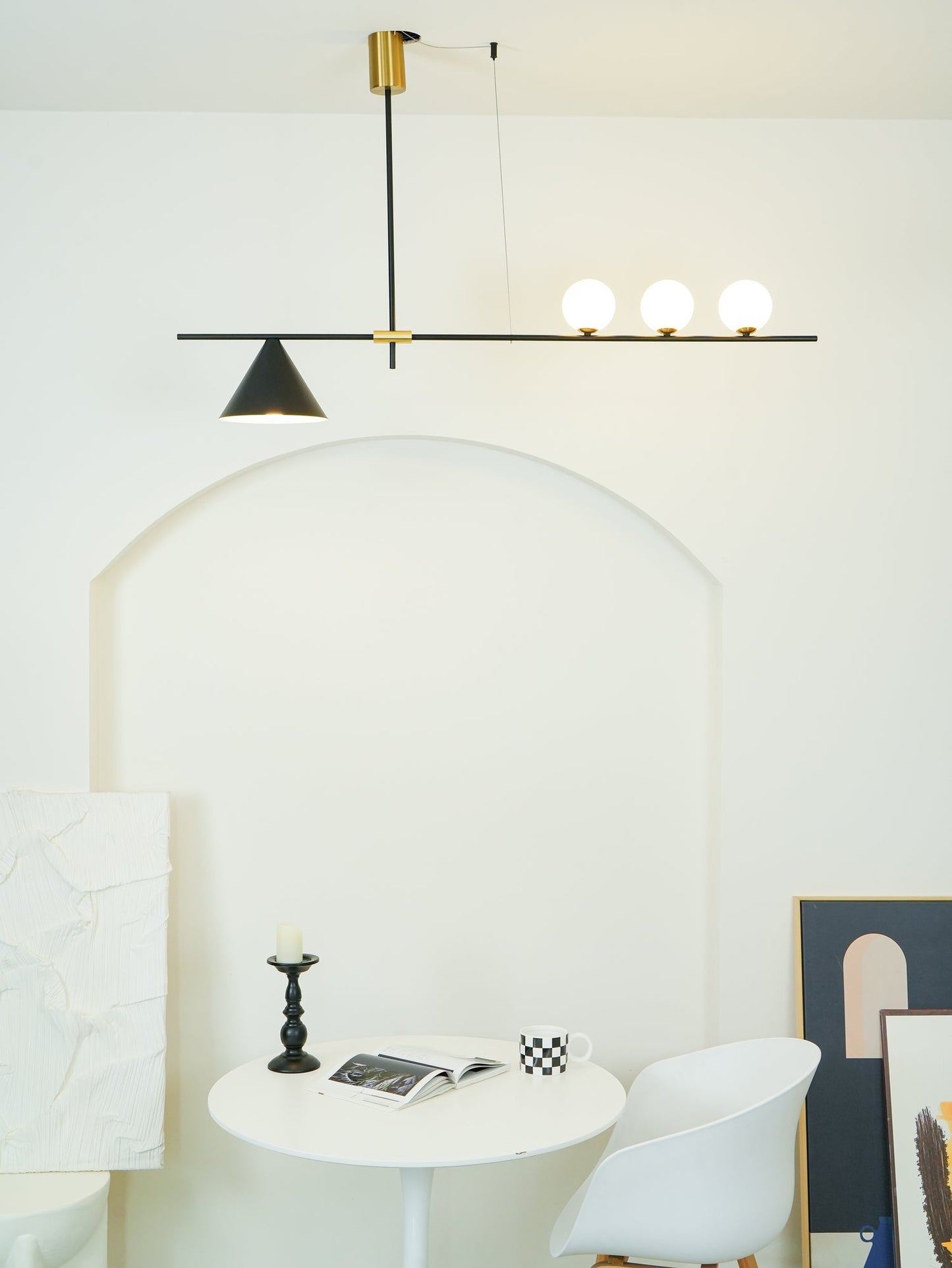 Eclipse Linear Candelabrum Suspension Light