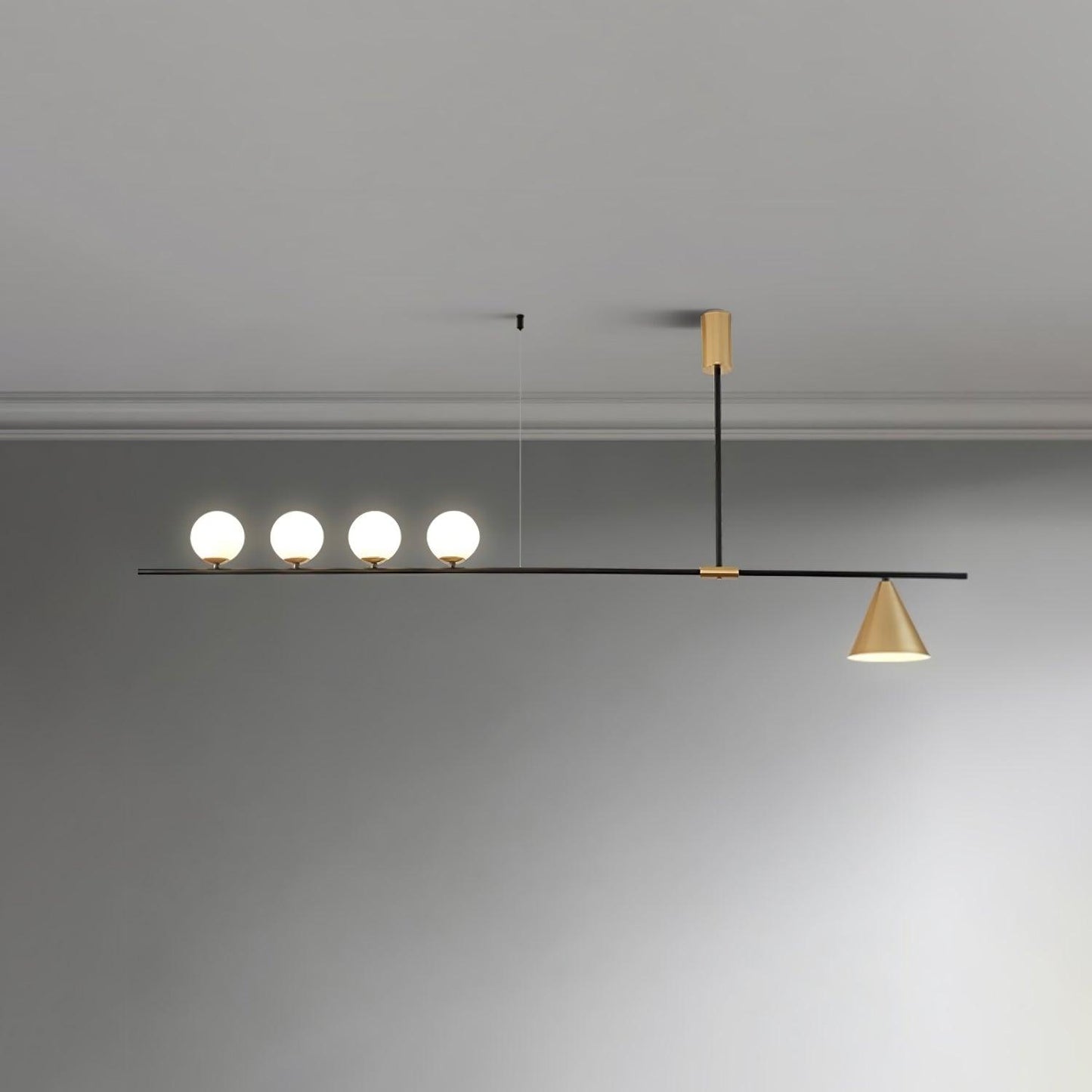 Eclipse Linear Candelabrum Suspension Light