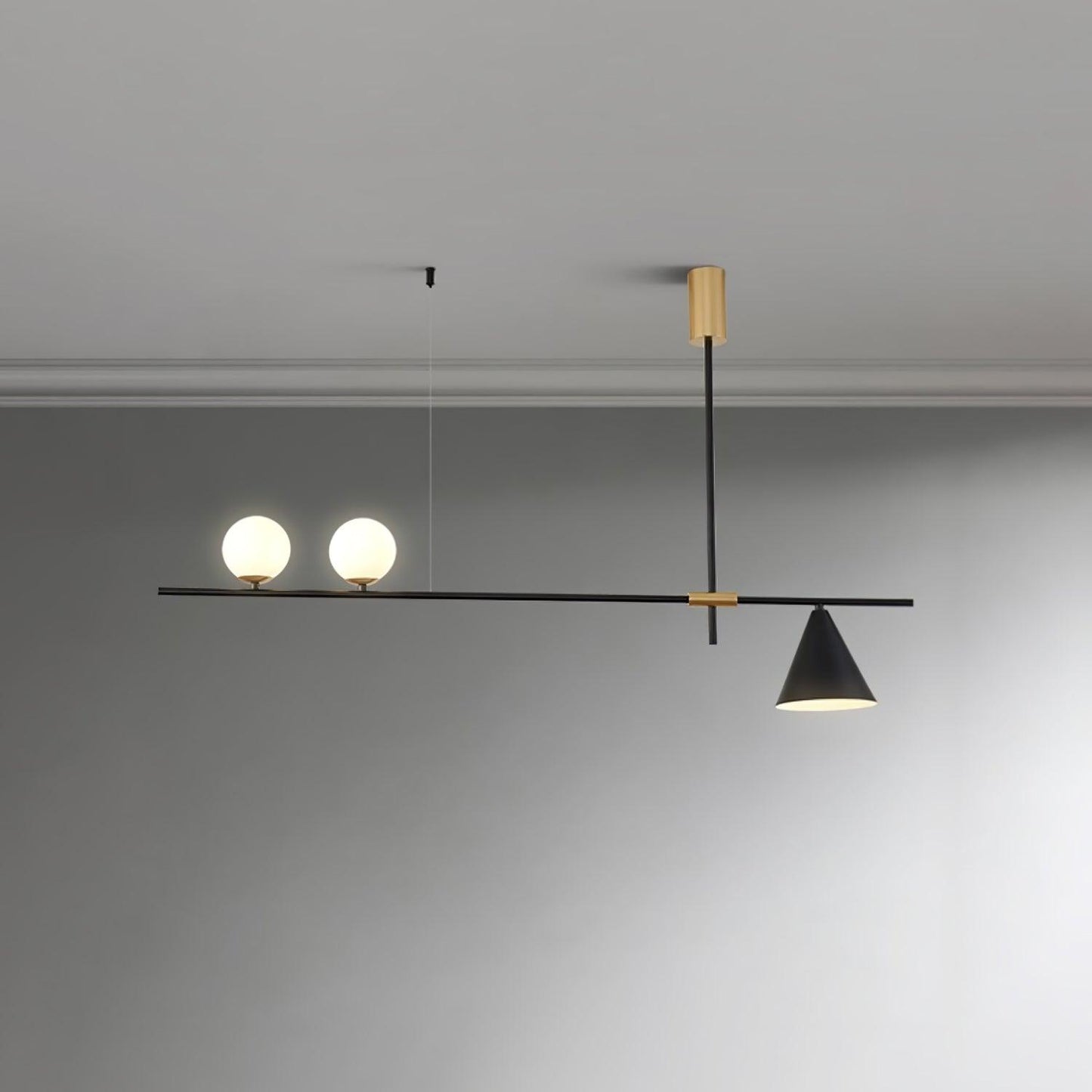 Eclipse Linear Candelabrum Suspension Light