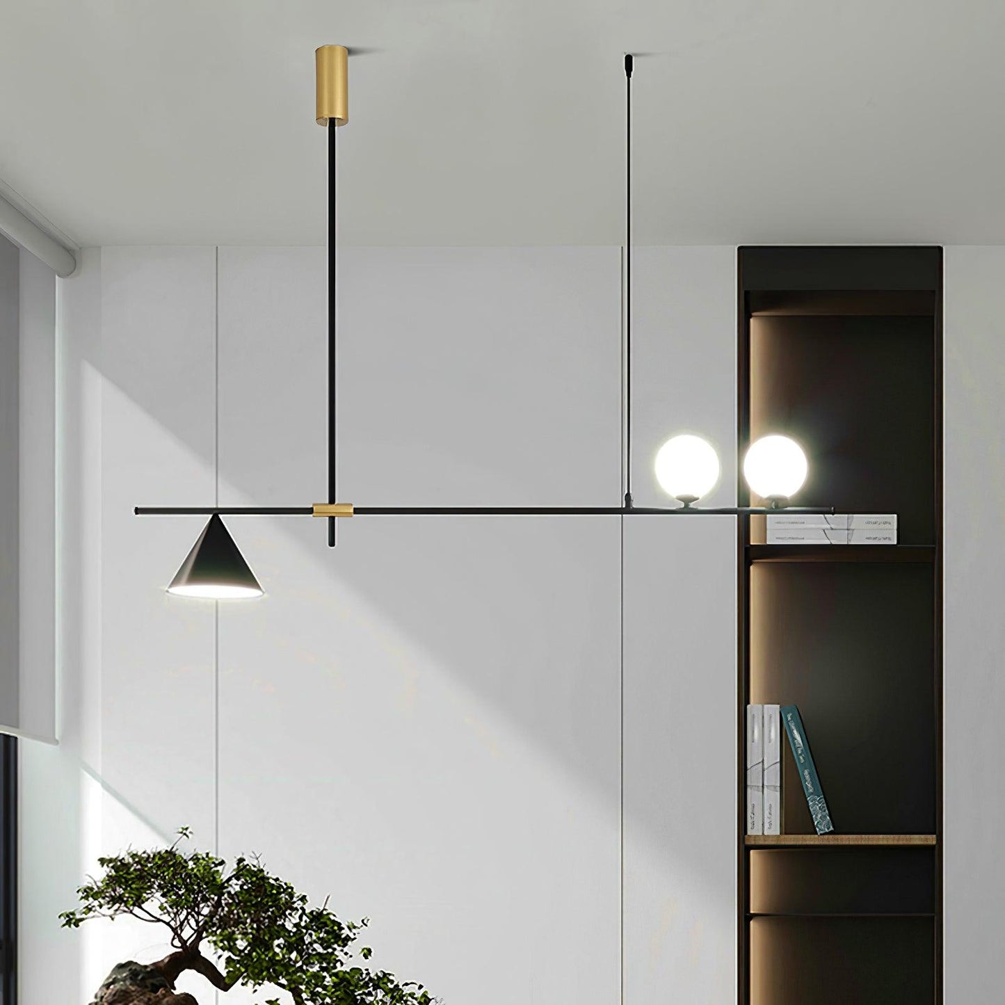 Eclipse Linear Candelabrum Suspension Light