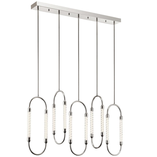 Elan Lighting Delsey 48 Inch 5 Light Led Linear Suspension Light Cp266567